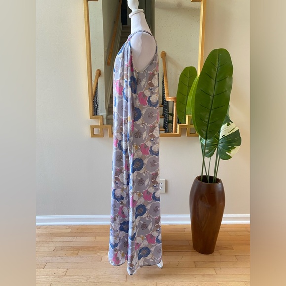fab’rik floral chiffon maxi dress, size L - Picture 3 of 9